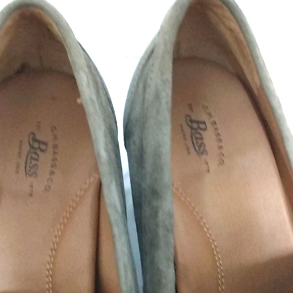 G.H. BASS CO. GRAY SUEDE OXFORD PUMPS SIZE 7.5 - Picture 5 of 12